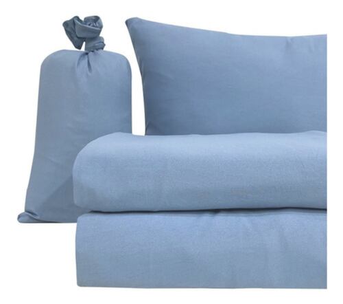 Kit de Sábanas King Estilo Algodón Extra suave Azul Claro