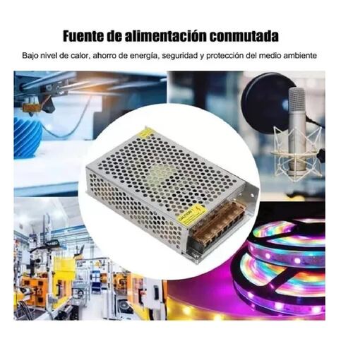Fuente Conmutada 24v 5a 120w Blanco
