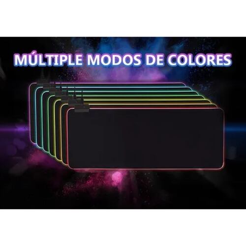 Rgb Mouse Pad Gamer, Base De Goma Antideslizante 800 X 300mm.