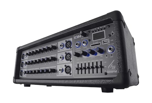 Consola amplificada BACKSTAGE  6M4 usb 6canales 400 watts .