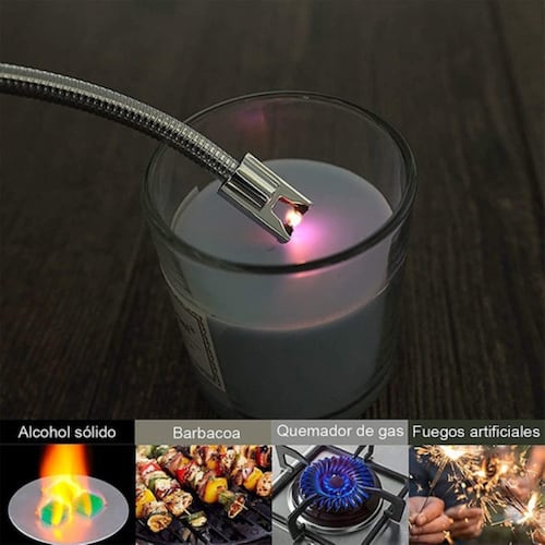 Encendedor Eléctrico Recargable Portátil USB Rojo