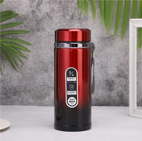 Termo Premium Acero Inoxidable 800ml Negro Rojizo