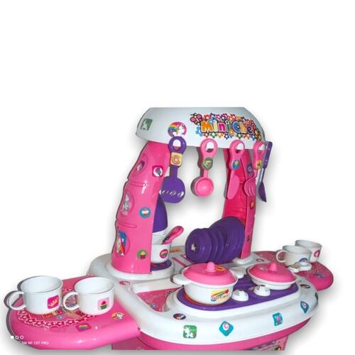 Cocina De Juguete Mini Chef Para Niños Mytoy Con Accesorios 5532 Rosa.