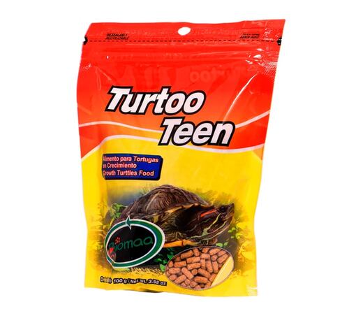 Turtoo Teen Alimento balanceado para tortugas jovenes en bolsa 100g  - Biomaa