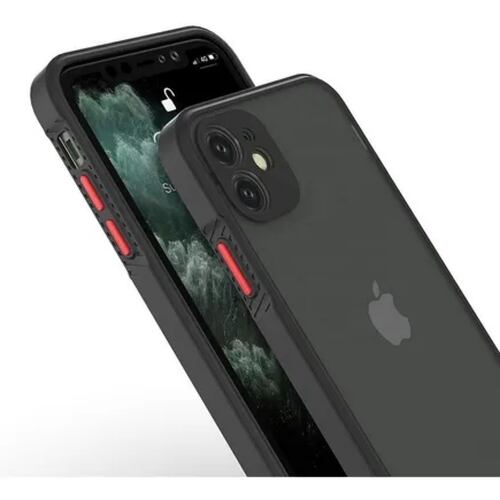 Funda Compatible Con iPhone Protector Cámara Mate Uso Rudo.