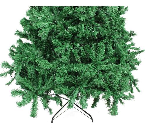 Arbol Navidad Verde Frondoso 2.20 Cm 1104 Ramas Luces Led