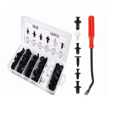 Set Remaches Y Pasador De Retención De Plástico Para Auto