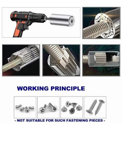 Juego De Destornillador De Ángulo Recto 105 Grados  Para Taladro