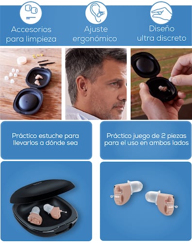 Par De Audífonos Auditivos Amplificador Sonido Ha60 Beurer.
