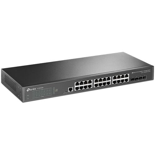 Switch 24 Puertos Tp-Link Gigabit L2+ Administrable Con 4 SFP+ 10Gbps TL-SG3428X