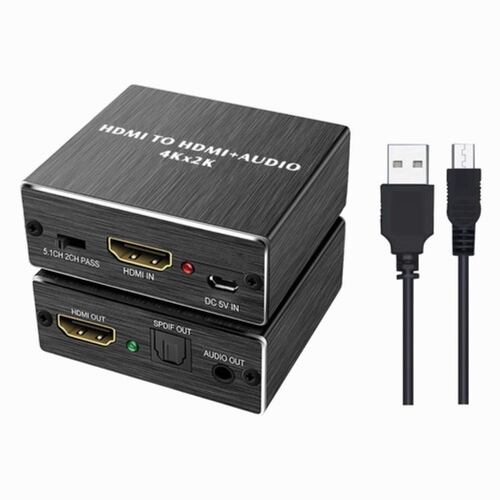 Extractor De Audio Hdmi 4k 5.1 Spdif Estéreo 