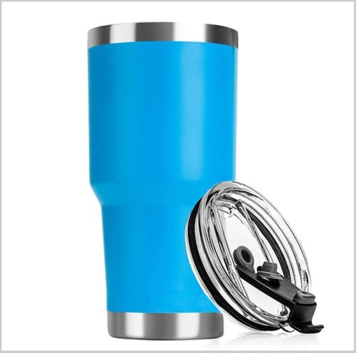 Termo Portátil De Acero Inoxidable Frío Y Caliente De 30 Oz Azul