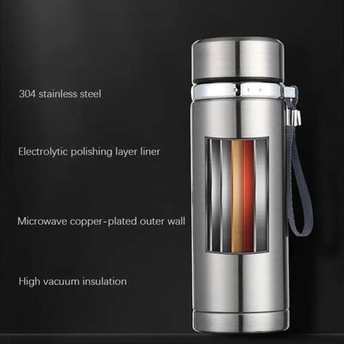 Termo De Premium Acero Inoxidable Para Café Y Té 800ml Plata