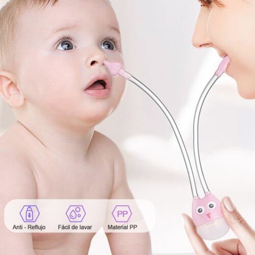 Aspirador Nasal Para Bebé  Kit Rosa