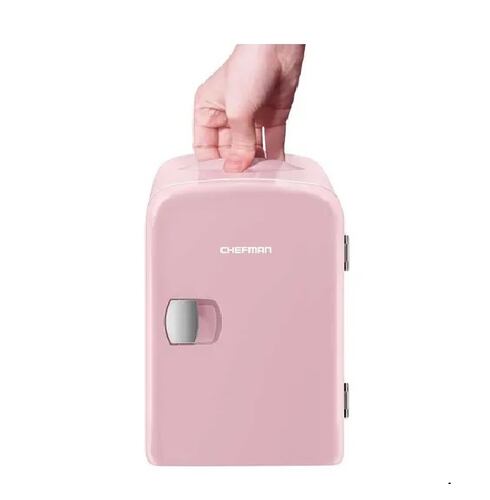 Mini Refrigerador Portátil Chefman RJ48-PINK-4