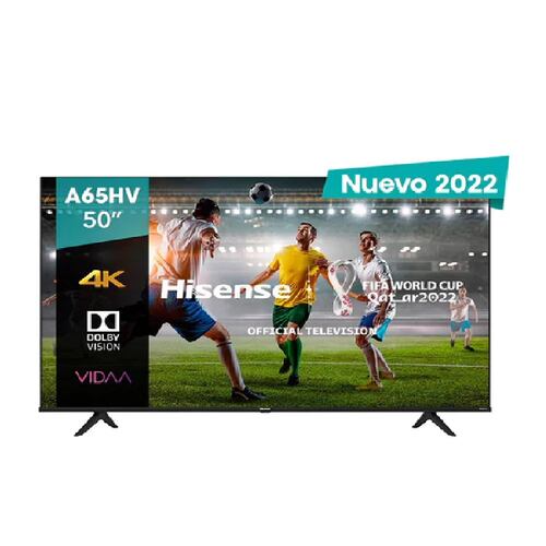 Pantalla Hisense 50" Led Smart TV 4K/Ultra HD VIDAA 50A65HV