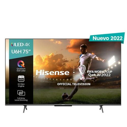 Pantalla Hisense 75 Pulgadas Quantum ULED 4K 75U6H