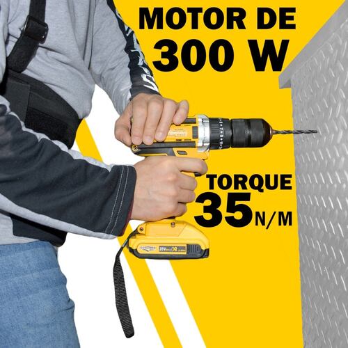 Rotomartillo 330 W 2 Amp Taladro Inalambrico 1/2" Atornillador 1300 RPM Reversible Torque 35 N/M Gutstark