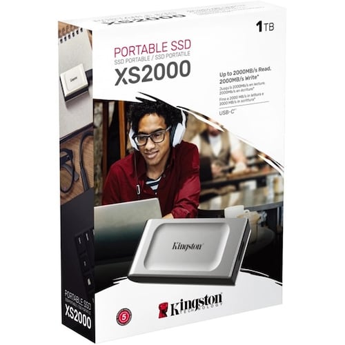 Unidad Estado Solido Externo Kingston XS2000 SSD 1TB USB C SXS2000/1000G.