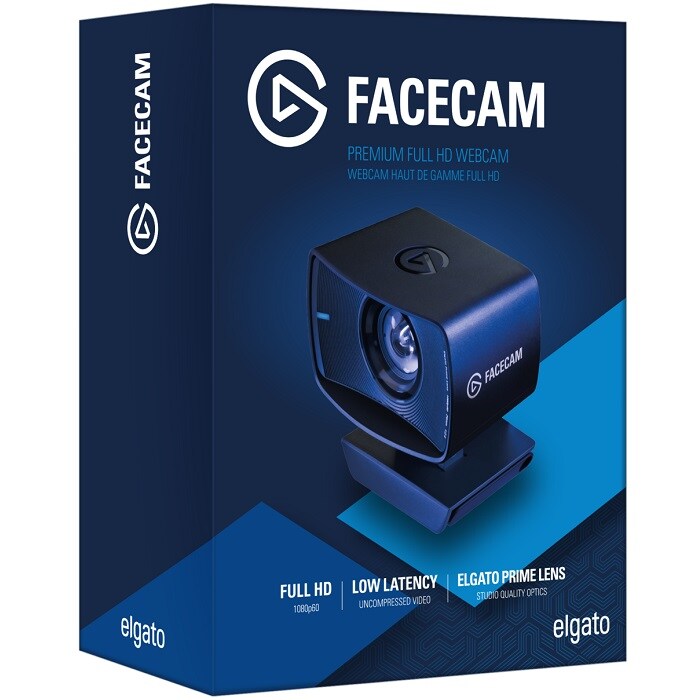 Camara Web elgato FACECAM USB C 1080P 60fps Microfono 10WAA9901
