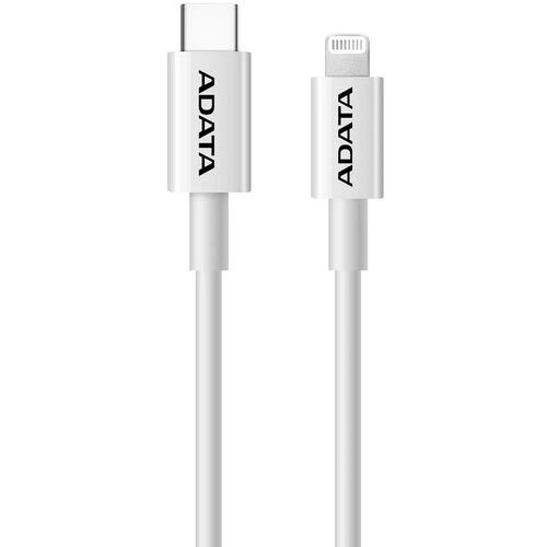 Cable USB-C Lightning Adata iPhone Apple Blanco 1 Metro AMFICPL-1M-CWH