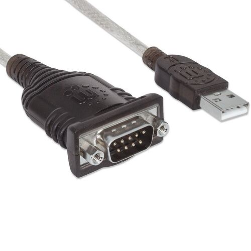 Convertidor Adaptador Serial a USB Manhattan 1.8m DB9 151849.