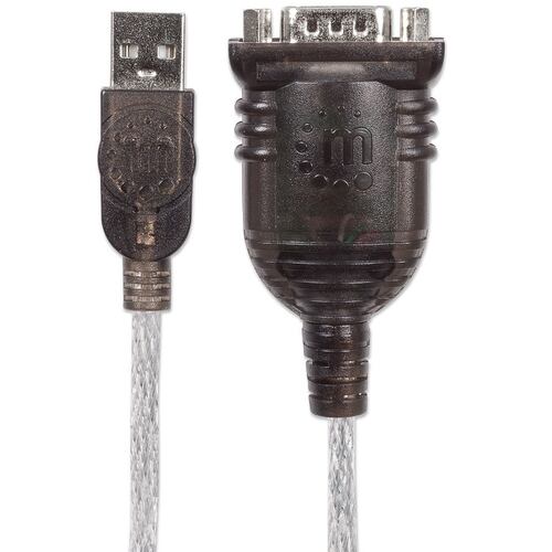 Convertidor Adaptador Serial a USB Manhattan 1.8m DB9 151849.