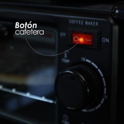 Horno 3 En 1 Maquina De Desayuno Sarten Cafetera Mini Horno