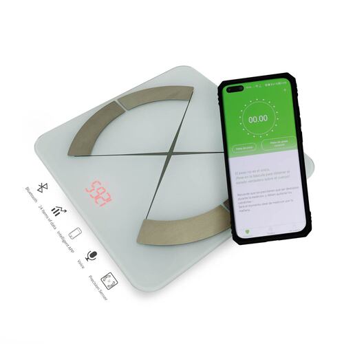 Báscula Digital Analizador De Grasa Corporal Inteligente 