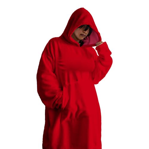 Sudadera Gigante con Capucha Adulto Unitalla  Rojo
