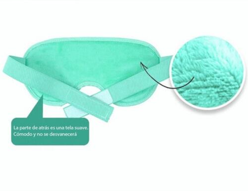 Mascarilla De Compresa Caliente Gel De Hielo Para Ojeras Verde