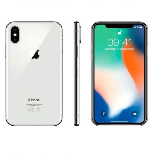 Celular iPhone  X 64GB (Plata) Reacondicionado Grado A