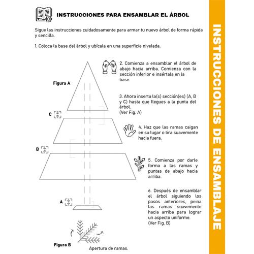 Árbol de Navidad Verde Con Ramas Nevadas Ajustables Plástico Resistente 150 cm