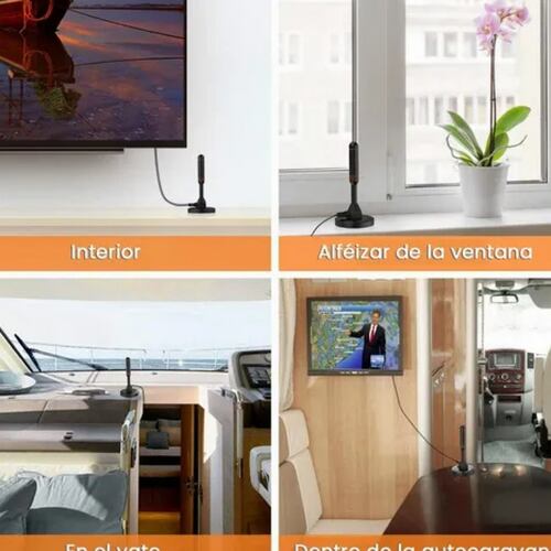 Antena De Tv Digital Para Interiores Antena Hdtv 4k 1080p