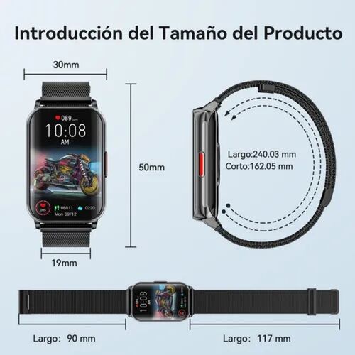 Reloj Inteligente Deportivo Bluetooth Impermeable Sports.