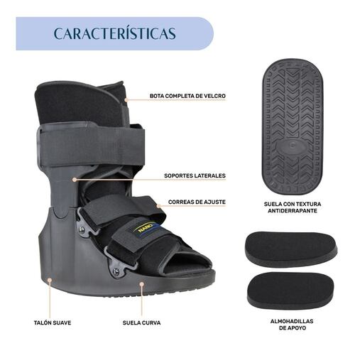 Bota Ortopedica Corta Inmovilizador Tobillo Ferula Walker CH