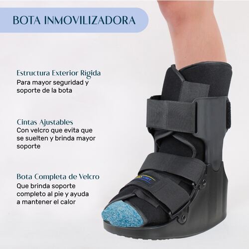 Bota Ortopedica Corta Inmovilizador Tobillo Ferula Walker CH