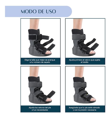 Bota Ortopedica Corta Inmovilizador Tobillo Ferula Walker CH