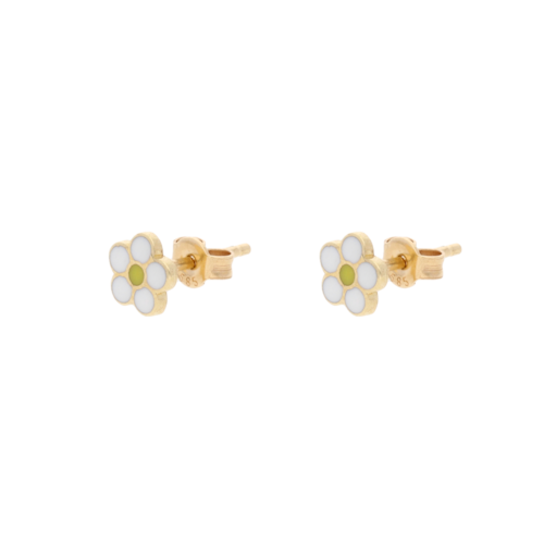 Aretes Oro Italiano 14k Margaritas