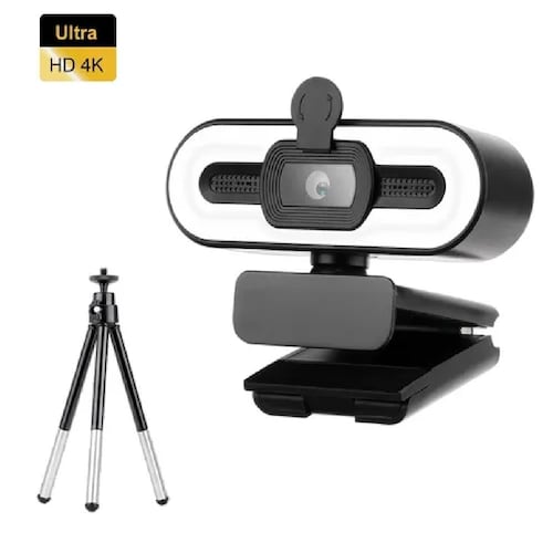 Cámara Webcam Con Micrófono Enfoque Automático Hd 2160p