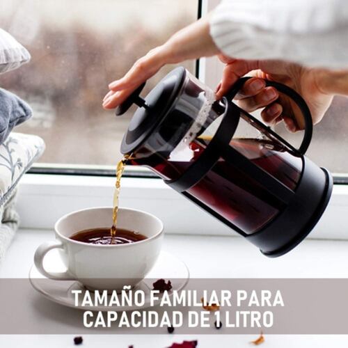 Cafetera Prensa Francesa De Vidrio 800ml Con Embólo