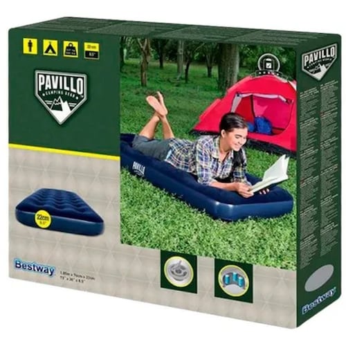 Cama Inflable Colchón Individual Camping
