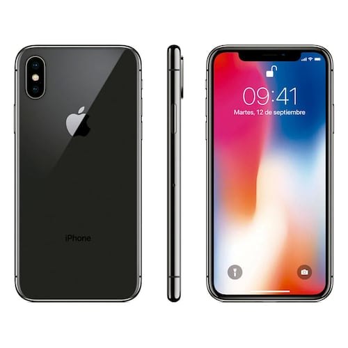 Celular iPhone  X 64GB (Gris Espacial) Reacondicionado Grado A