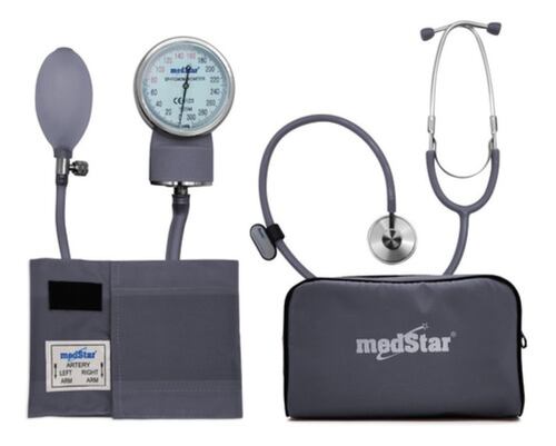 Baumanómetro Kit Con Estetoscopio De Una Campana Gris