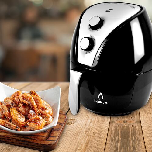 Freidora De Aire 3.2 Litros SUPRAFRYER 3.2 Freidora Eléctrica Multifuncional Supra