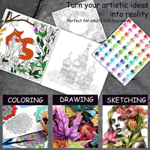 Kit De Lápices De Dibujo Y Boceto Con Accesorios 145 Pzs