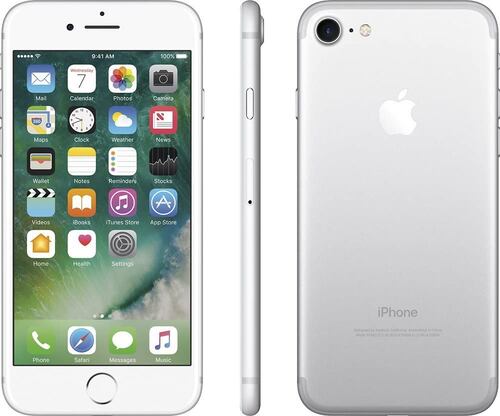 Celular iPhone  7 128GB (Plata) Reacondicionado Grado A.