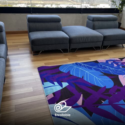 Tapete Sala Oficina Estilo Nórdico 2x3m Suavidad Elegancia Neo Floreado