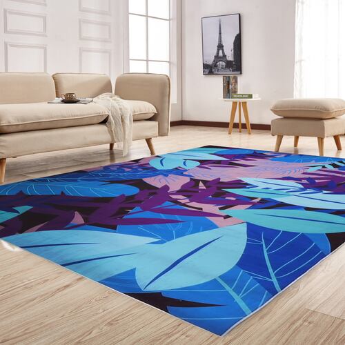 Tapete Sala Oficina Estilo Nórdico 2x3m Suavidad Elegancia Neo Floreado