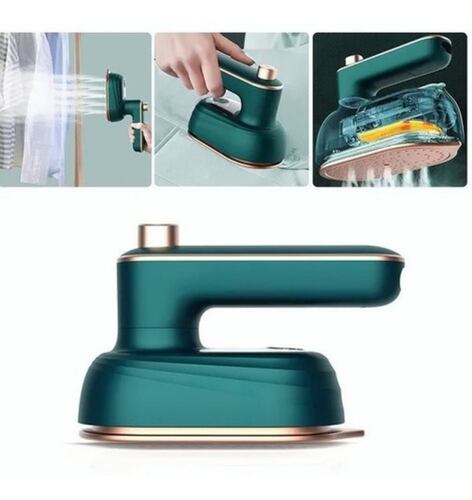 Plancha De Vapor Suela Antiadherente Portátil Verde
